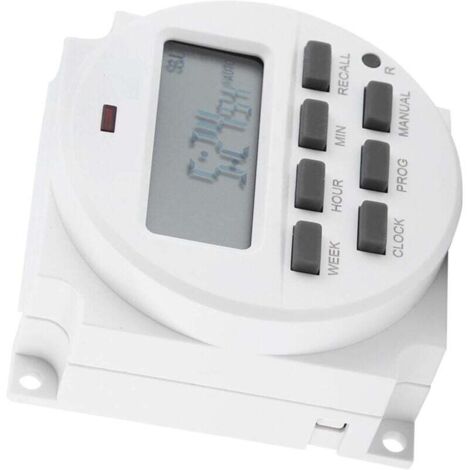 12V Minuterie Électrique Numérique LCD Programmable Minuterie Relais Relais Contrôle Électronique Intelligente Contrôle Commutateur pour Réverbère Lampe Au Néon Publicité Signe Lam