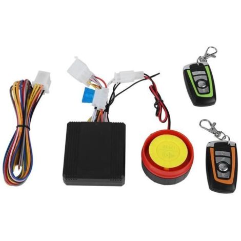 12V moto anti-vol, système d\'alarme moto avec télécommande, super son 125db et lumières clignotantes, 5 niveaux de sensibilité