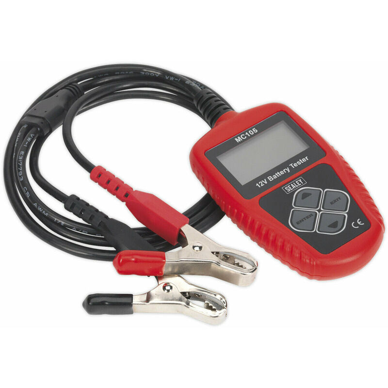 Loops - 12V Motorcycle Digital Battery Tester - pc Compatible - Vehicle Diagnostic Tool