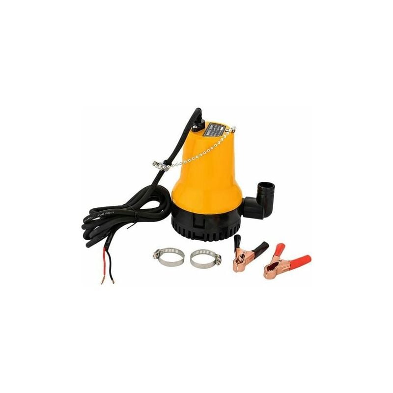 Mowze - Pompe à Eau Pompe Vide Cave dc 12V 50W 4200L/H Pompe Immergée pour Puit Pompe Vide Piscine Pompe Submersible pour Piscine, Cave, Étang avec