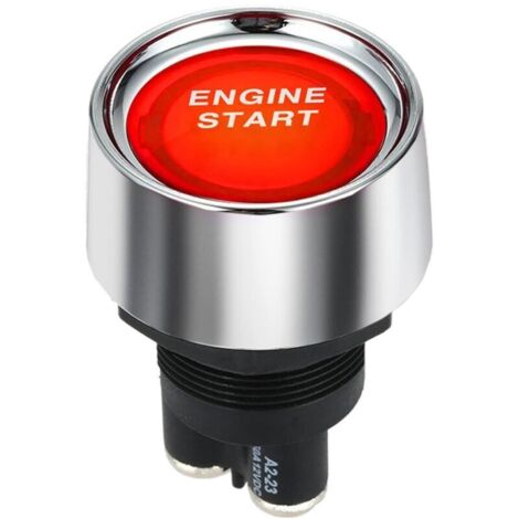 12V Push Button Start Switch 20mm 50A Motor Ignition Push Button Switch Momentary Switch