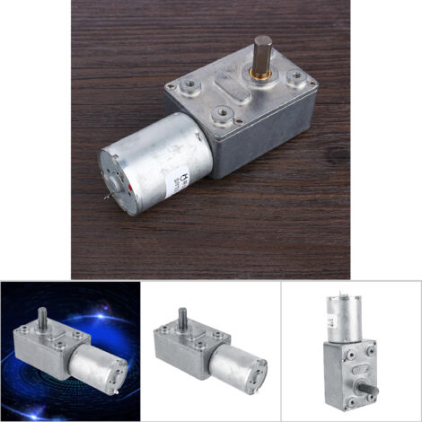 12V Reversibler elektrischer Schneckengetriebemotor, hohes Drehmoment und Drehzahlreduzierung (6 U/min)