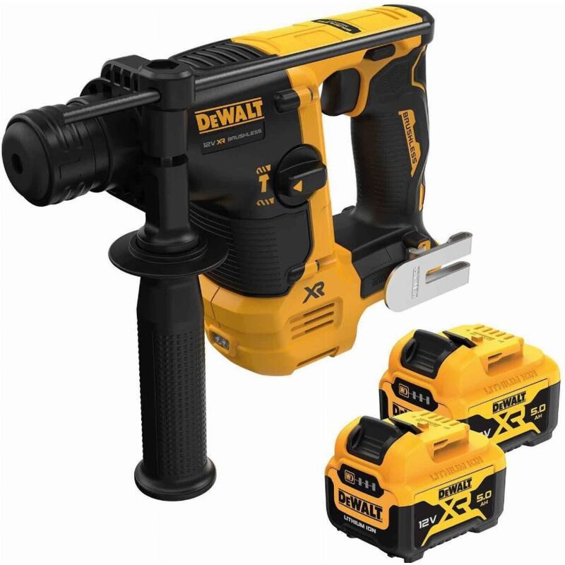 Perforateur SDS-Plus DEWALT DCH072P2-QW – 12V, 5Ah, 1.1J, Moteur Brushless - vue 2