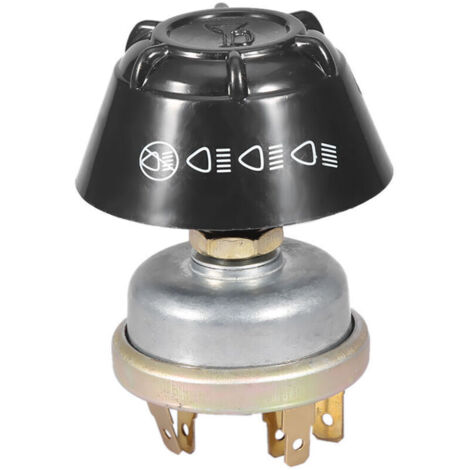 12V tanche Lumière/Klaxon Bouton Poussoir Métal pour Massey Ferguson Tracteur 1668816M1, 1668816M2, 1668816M91