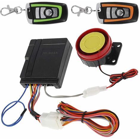 12V Universal Motorrad Alarm System Fernbedienung Schlüssel Motor Starten 125dB Zwei-weg Anti-theft Sicherheit Alarm system,CHINA