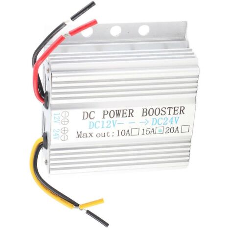 12V vers 24V convertisseur élévateur de tension pour voiture, alimentation CC 15A, onduleur régulateur de courant, boost step up DC DC, 360W.