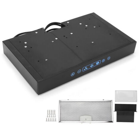 12V verstellbare 3-stufige Küchenabzugshaube mit Touchscreen-LED-Beleuchtung für Wohnmobilküchen.