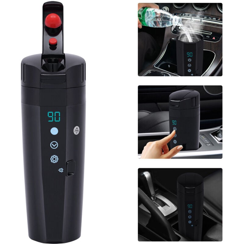 12V Voiture Bouilloire électrique en acier inoxydable chauffe-tasse pour Camping