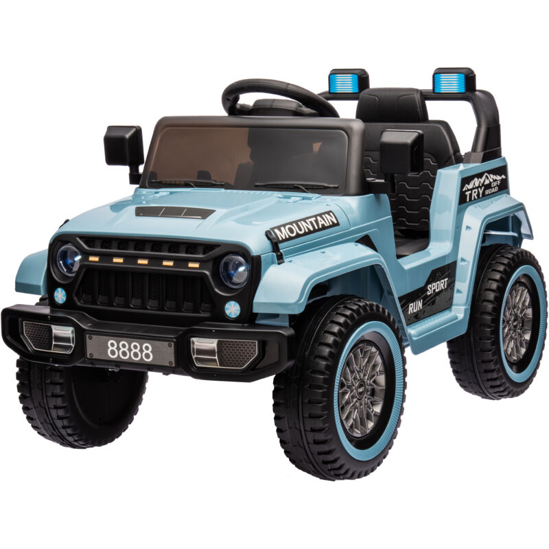 Lunsy - 12V Voiture Electrique 2 Places Enfants avec Télécommande 2,4G, Véhicule Electrique avec Musique & Lumières LED,Charge 35kg pour Enfants de