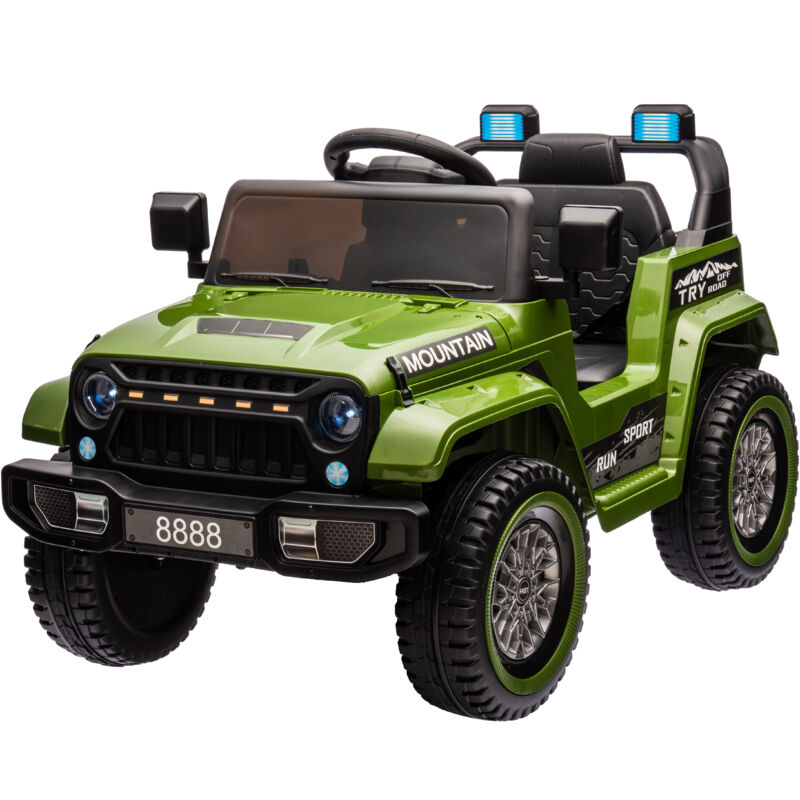 Lunsy - 12V Voiture Electrique 2 Places Enfants avec Télécommande 2,4G, Véhicule Electrique avec Musique & Lumières LED,Charge 35kg pour Enfants de
