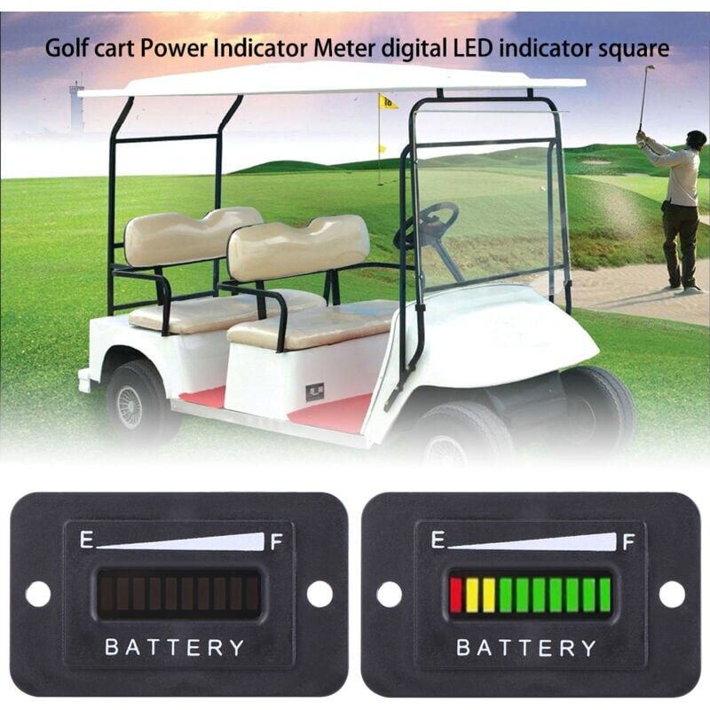 Image of SNQ - 12V/24V led Digital Batterieanzeige Meter Gauge für Golf Cart
