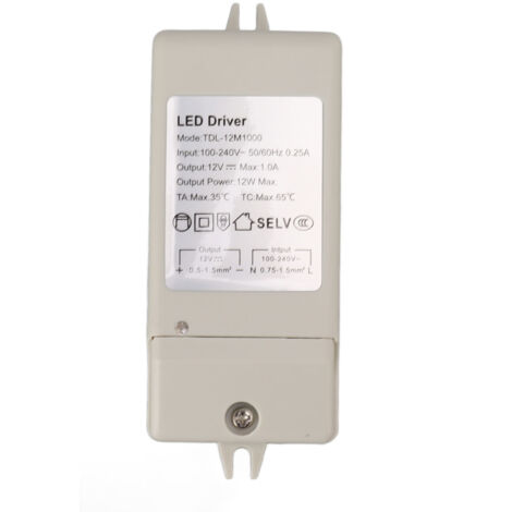 12W 12V 1A Konstantstrom-LED-Netzteil für 100-240V AC LED-Streifen