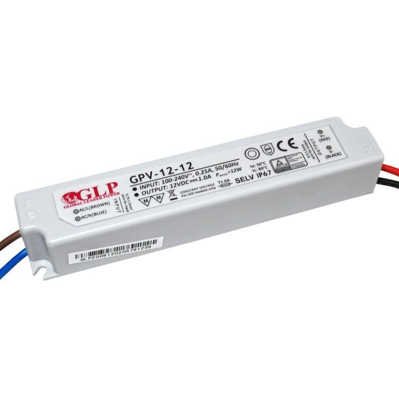 Barcelona Led Außeneinsatz Netzteil 12v Dc - 12w - Ip67 - Glp