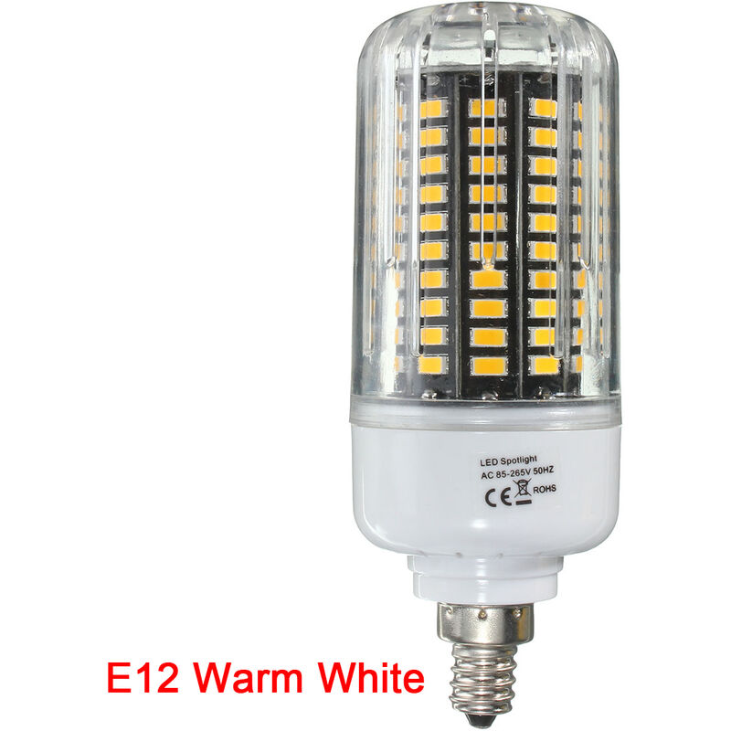 Image of 12W ac 85-265V E12 E14 E17 led Lampadine a mais Lampada a globo Spot Light E12 bianco caldo