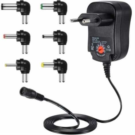 12W Adaptateur Alimentation Universelle 3V 4,5V 5V 6V 7,5V 9V et 12V, Chargeur Secteur Transformateur DC 220V pour VTech Kidimagic Starlight Kidi LightShow Party Sorio 1 2 3S 3 MobiGo Genius