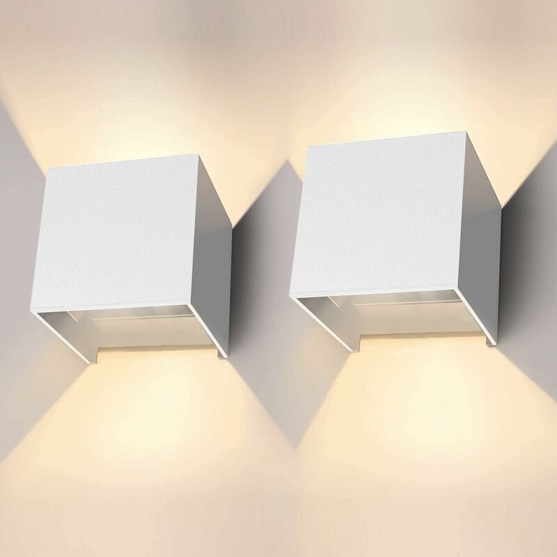 12W//16W Applique Murale Interieur LED Lampe Up and Down Design Blanc Chaud 3000K