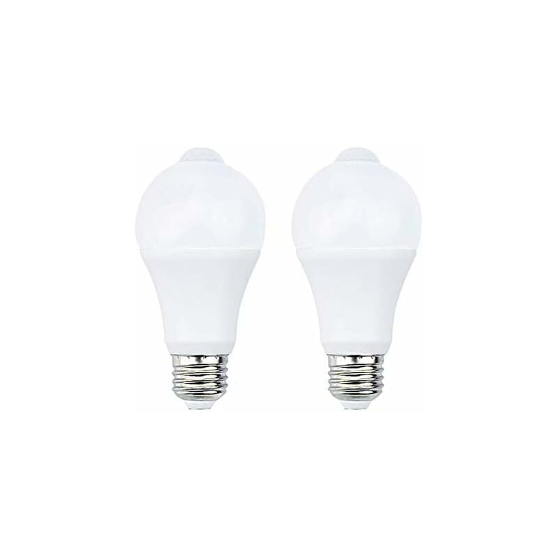 Ersandy - 12W E27 pir Infrarouge Ampoule led avec Détecteur de Mouvement on/off Automatiquement A60 220V 1200lm équivalent 120W Halogène pour