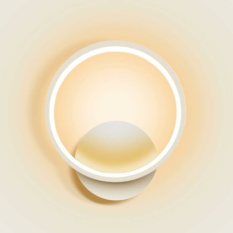 12W LED Innenwandleuchte Wandleuchte 3000K Warmweiß Wandleuchte, AC 220V Weiße Innenleuchten Wanddekoration für Schlafzimmer Wohnzimmer Flur Treppenwand