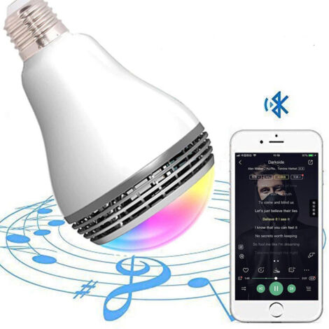 12W LED Music Bulb E27 – Bluetooth – RGB Multicolor – APP Control – Light & Speaker Combined