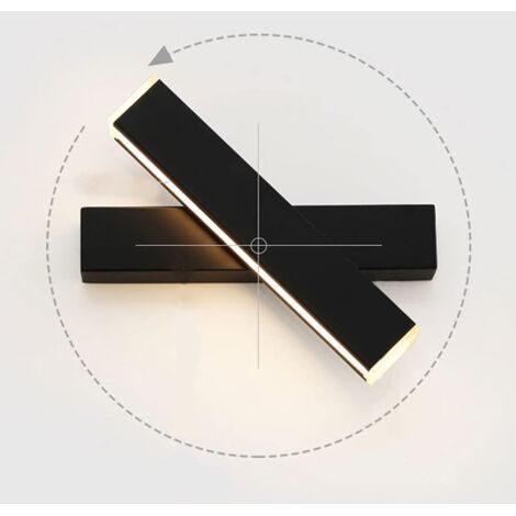 12W LED-Wandleuchte, schwarze Lampe, kreatives Design, Innenleuchte