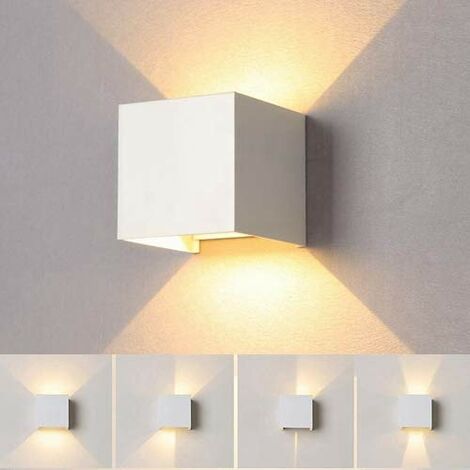 LED Design Wandleuchte mit Schalter Schlaf Wohn Zimmer Lampen Flur Wand Leuchten 