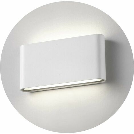 12W Outdoor Wall Lights/Outdoor Wall Sconce/Modern LED Wall Lamp for Corridor, Villa, Kitchen, Hotel, Staircase, Living Room, Bedroom 17.5cm (White/Natural White)