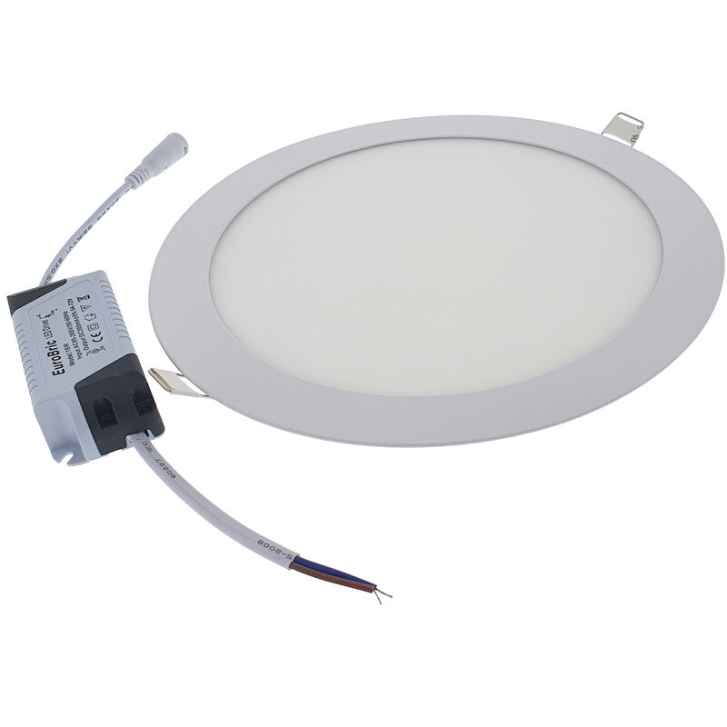 

12W Panel LED empotrable - Redondo 4000K 2pcs/pack Ø170