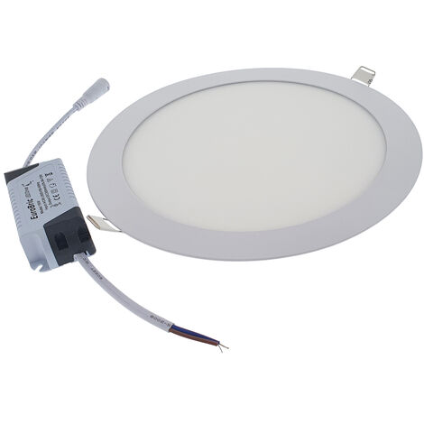 12W  Panel LED empotrable - Redondo 4000K 2pcs/Pack Ø170