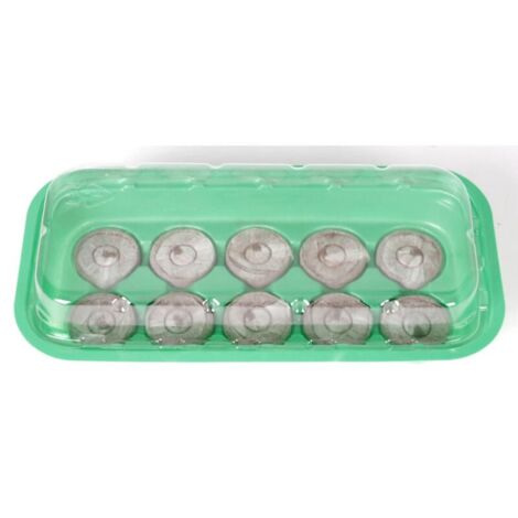 12x Anzucht-Set Mini-Gewächshaus 26x13x6cm mit Erde Keimlinge