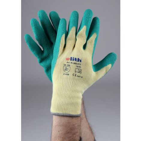 12x Arbeitshandschuhe Latex Beschichtung Garten Montage Schutz Mechaniker Paar