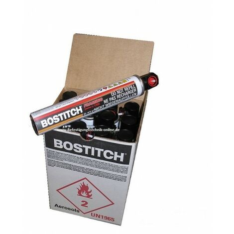 12x Bostitch 18 Bar FC80ML Haute pression Gas cartouche de gaz 20% plus efficace 165mm"-"EN10030