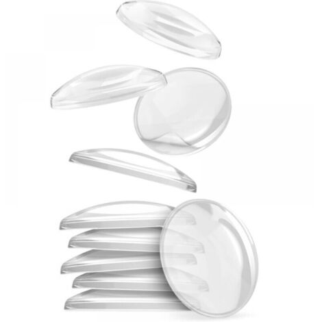 12x Butée de porte 40 x 8 mm Transparent - - Butoirs de porte autocollants - - Arrêt de porte mural élastiques - - Pour protéger les murs et les meubles - - Butoirs de poignée de porte