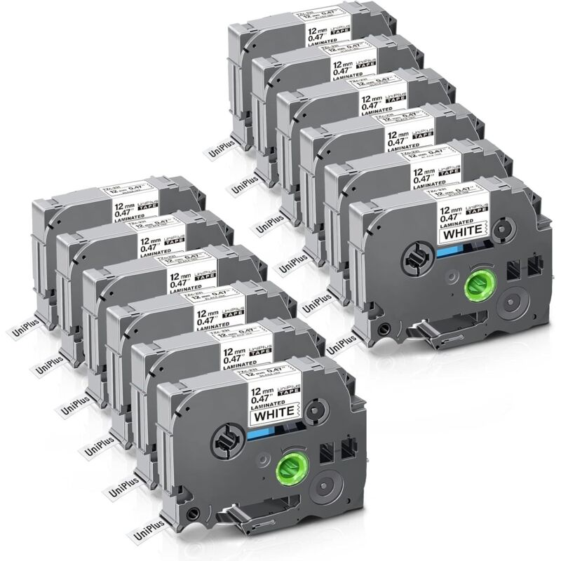 12x Compatible Tze 0.47 Ruban laminé pour Brother Tze-231 TZ231 Tze-231s Ruban d'étiquetage pour Brother Label Maker E100 P300BT H107B H100R H105, 12x Compatible Tze 0.47 Ruban laminé pour Brother Tze-231 TZ231 Tze-231s Ruban d'étiquetage pour Brother Label Maker E100 P300BT H107B H100R H105,
