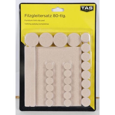 12x Easy Work Filzgleiter Satz Möbel Stühle Parkett Rutsch Stepper Bodenschutz