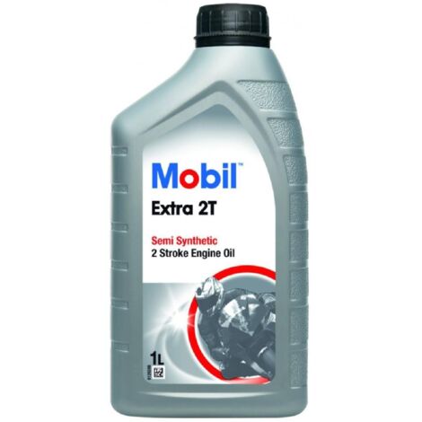 12x Huile Mobil Extra 2T 1 Litre -bidon-