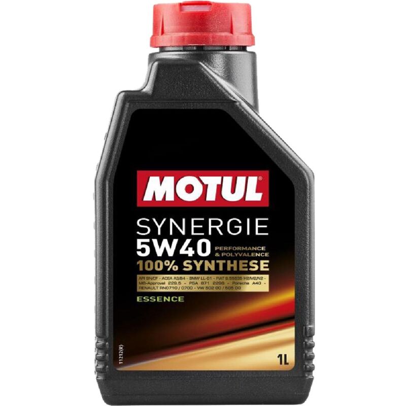 Motul - 4x Huile synergie Essence 5W40 bidon de 1 Litre