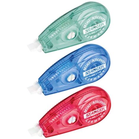 12x Mini Korrekturroller 3er Büro Maus Band Pocket Mouse Weißer Streifen Fehler