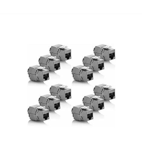 Connecteur RJ45 femelle FTP Cat 6 pour câbles de données Televes (Boîte 10  unités)