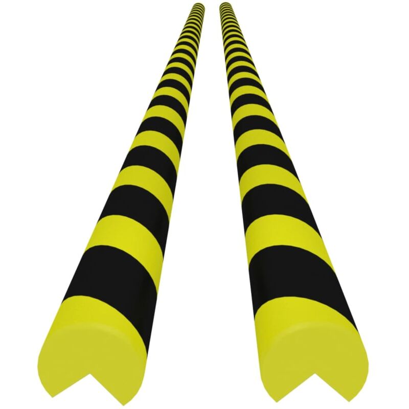 Vidaxl - Protezioni Angoli 2pz Giallo e Nero