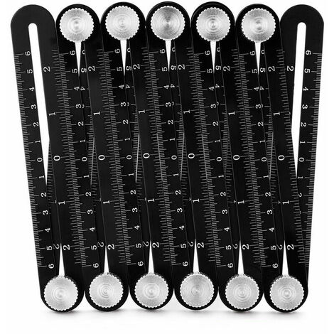 12x règle pliante en aluminium, ruban à mesurer multiangle
