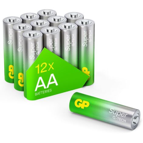 12x Super Alkaline G-TECH AA Batterie