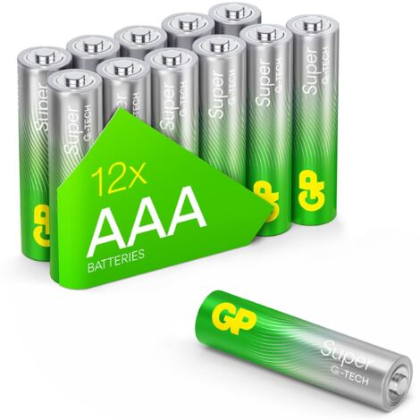 12x Super Alkaline G-TECH AAA Batterie