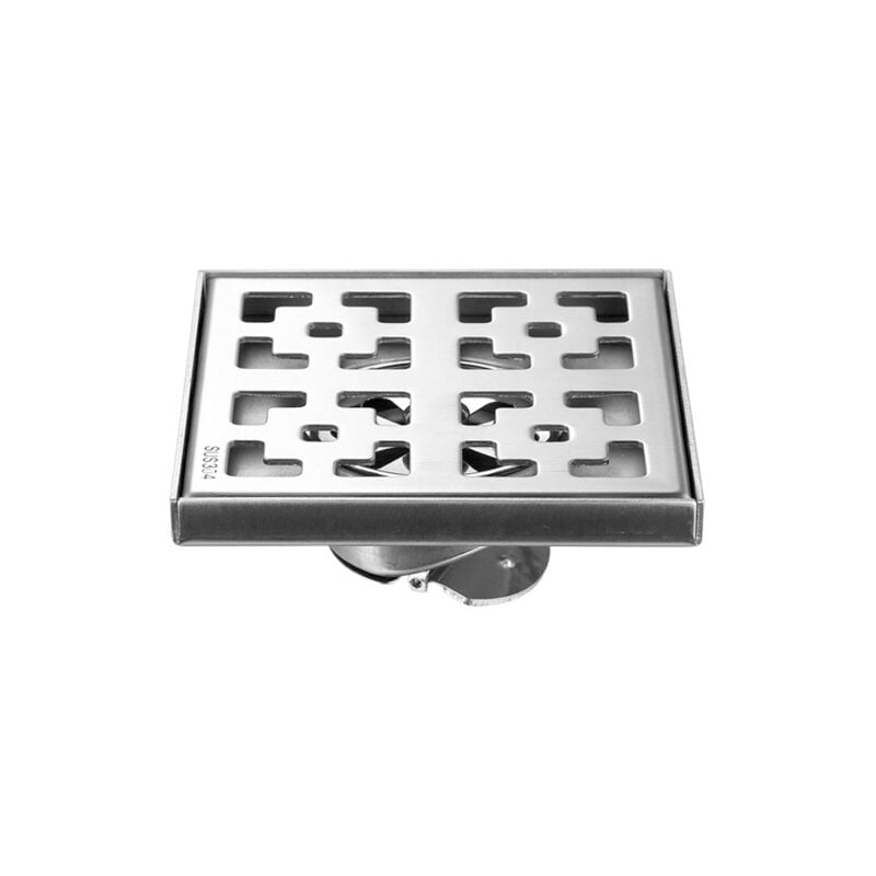 12x12cm Siphon douche à l'italienne Siphon de sol Grand siphon de sol extérieur Acier inoxydable 304 Grand format extérieur