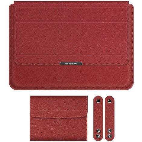 13-14 pollici universale multifunzione borsa per computer portatile staffa fodera portatile rosso
