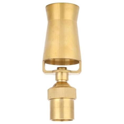 13 × 4,5 × 2,5 cm große Messing-Brunnendüse für Eisturm, Sprühkopf für Wasserbrunnen DN15, DN20, DN25, Zubehör
