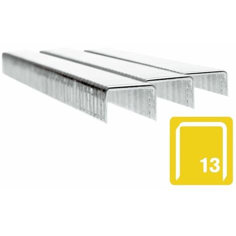 TBC RAPID Stainless Steel Staples for Textiles, Finewire No. 13, Leg Length 8mm, Staple Gun Staples, High-Performance, 2500 Pieces, Boxed (11835626)