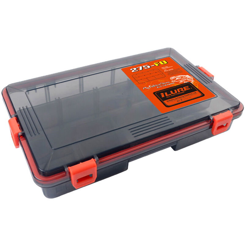 

Ilure - 13 compartimentos caja de aparejos de pesca impermeable senuelo de pesca cuchara gancho caja de almacenamiento de cebo caja de utilidad,Rojo,