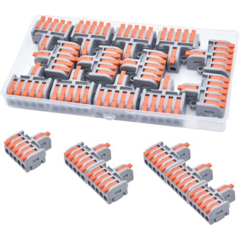 13 conectores divisores de cables tipo mini, conectores terminales de cableado rápido para electricistas, cableado flexible.