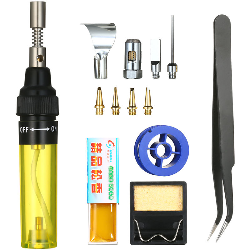 

13 en 1 kit del soldador 13pzas 26 ml herramienta de soldadura por completo de la electronica fijaron coche de la pluma de gases de soldadura