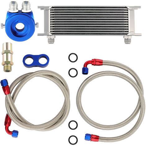 13 filas Enfriador De Aceite AN10 Adaptador Kit Filtro de aceite Línea de aceite